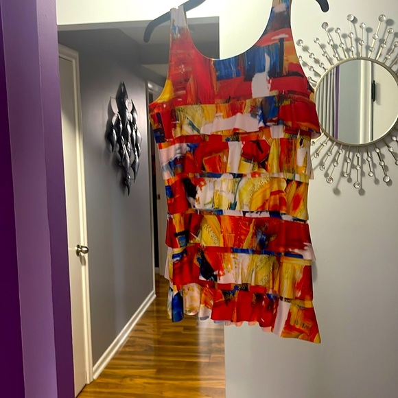 Mely multi color sleeveless blouse size small. - Picture 6 of 6